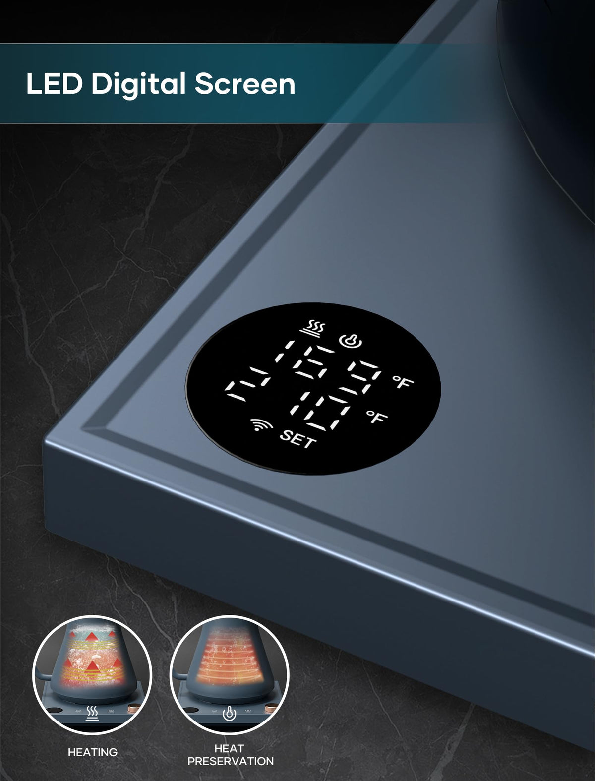 Intasting Electric Kettle stainless interior ensures safe, clean contact.