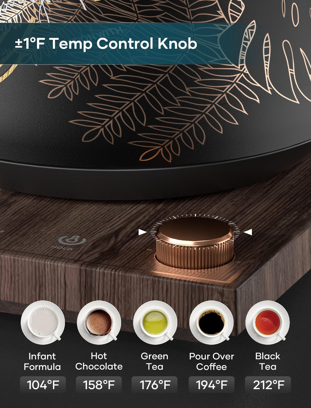 INTASTING stainless interior ensures clean water for every cup