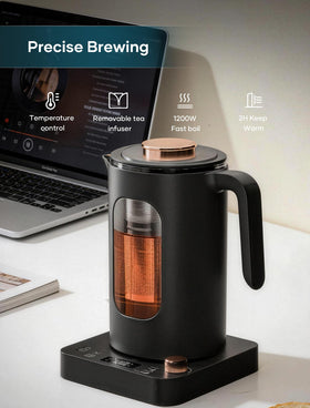 Intasting electric tea kettle 1200W fast heating delivers quick hot water
