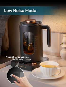 Intasting electric tea kettle keep-warm feature maintains temperature for multiple servings