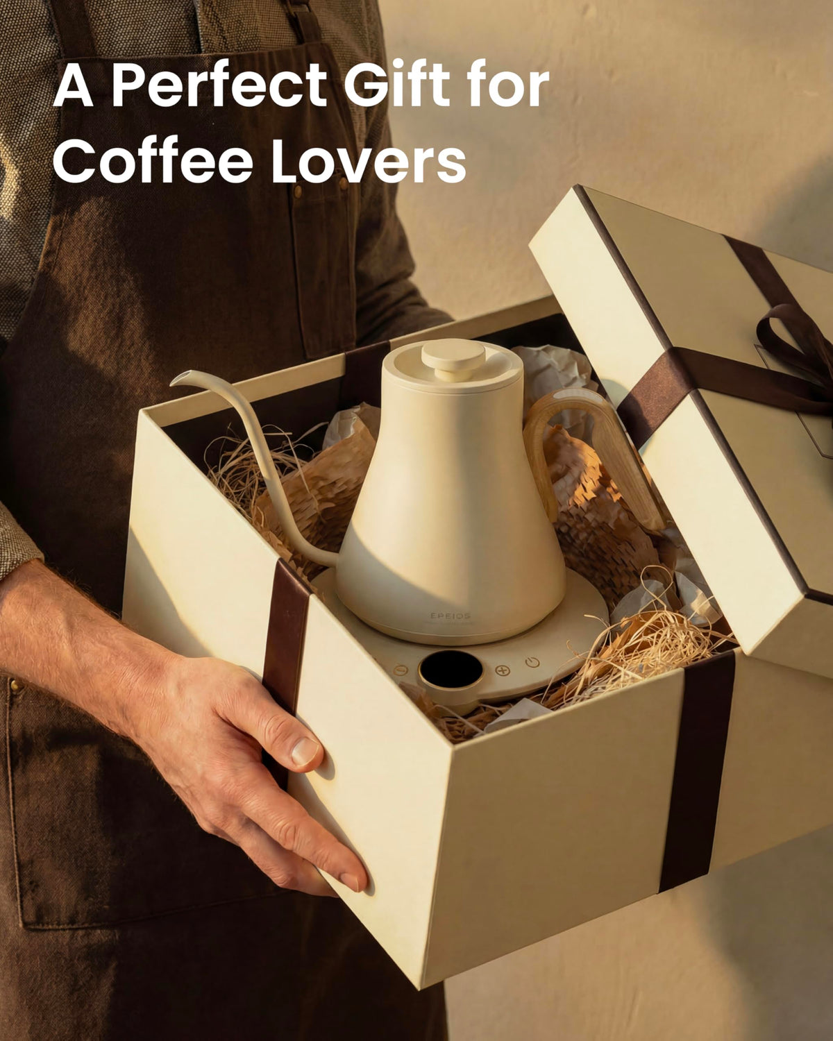 Intasting Morandi White pour-over ready design for café-quality coffee at home.