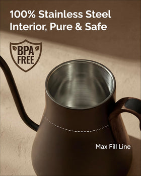INTASTING Gooseneck Kettle build quality designed for daily use and lasting performance.