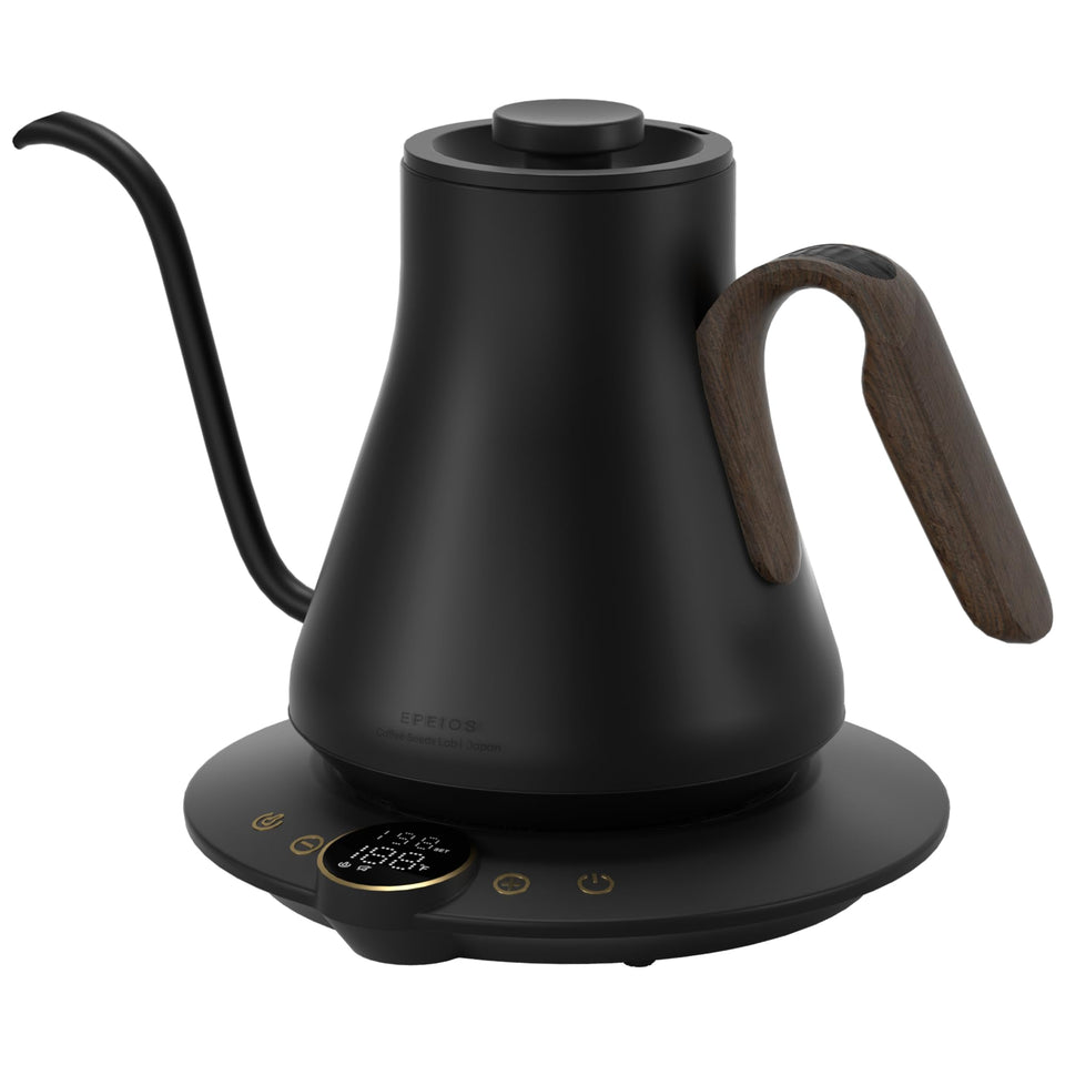 INTASTING gooseneck kettle with ergonomic spout for steady pour-overs.