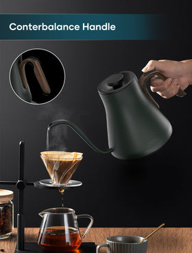 INTASTING Kettle with 2-hour temp hold to keep water ready for the next pour.
