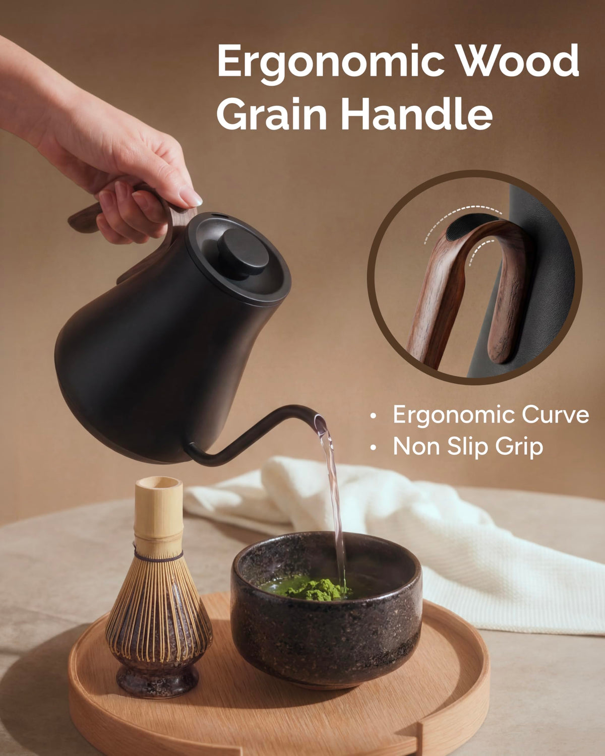 INTASTING Gooseneck Kettle includes 18-month warranty and U.S. support for peace of mind.