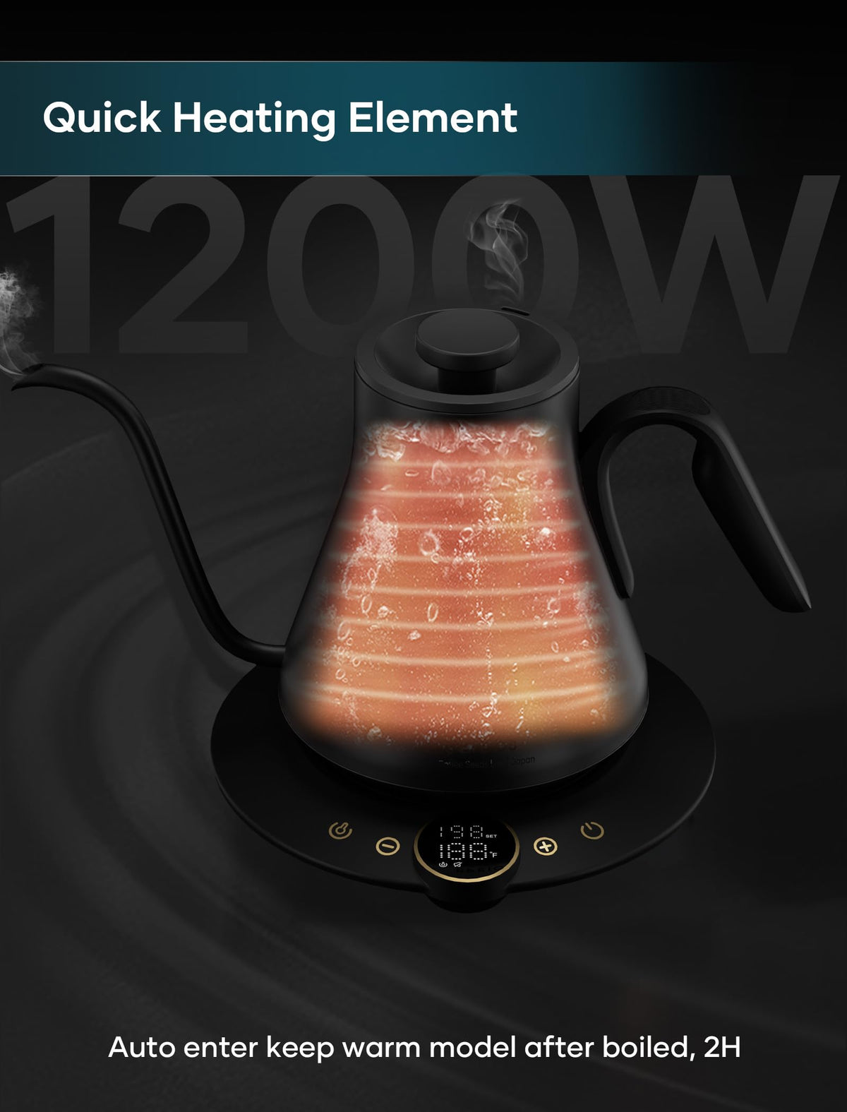 INTASTING stainless steel interior is BPA-free and rust-resistant for safe brewing.