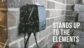 Weatherproof enclosure protecting the HB11K against rain and debris.