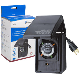 Intermatic HB11K outdoor timer with weatherproof cover for reliable scheduling.