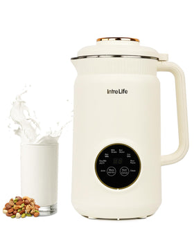 IntreLife Nut Milk Maker front view for homemade almond, soy, and oat milks.
