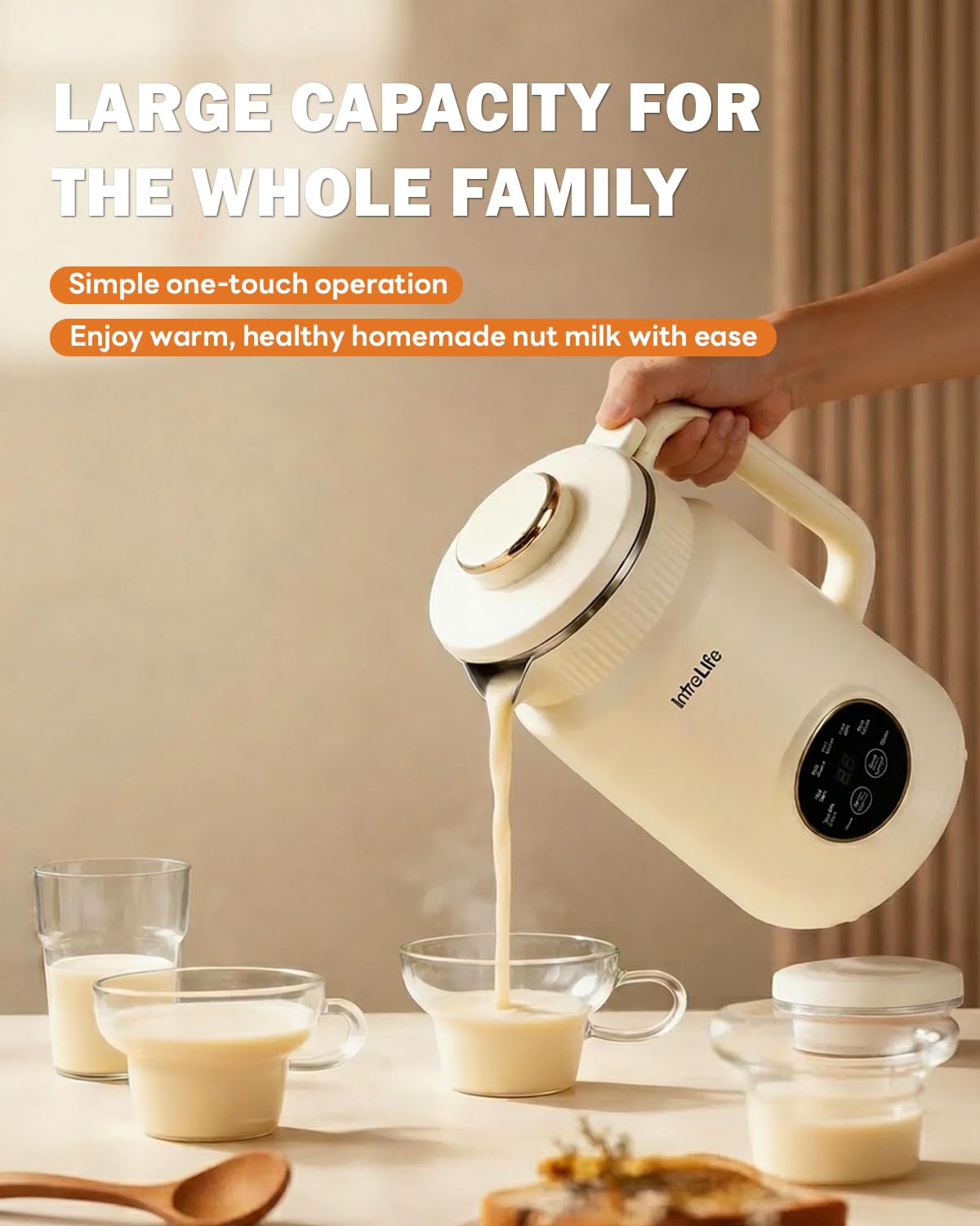 IntreLife Soy Milk Program creates rich dairy-free soy milk.