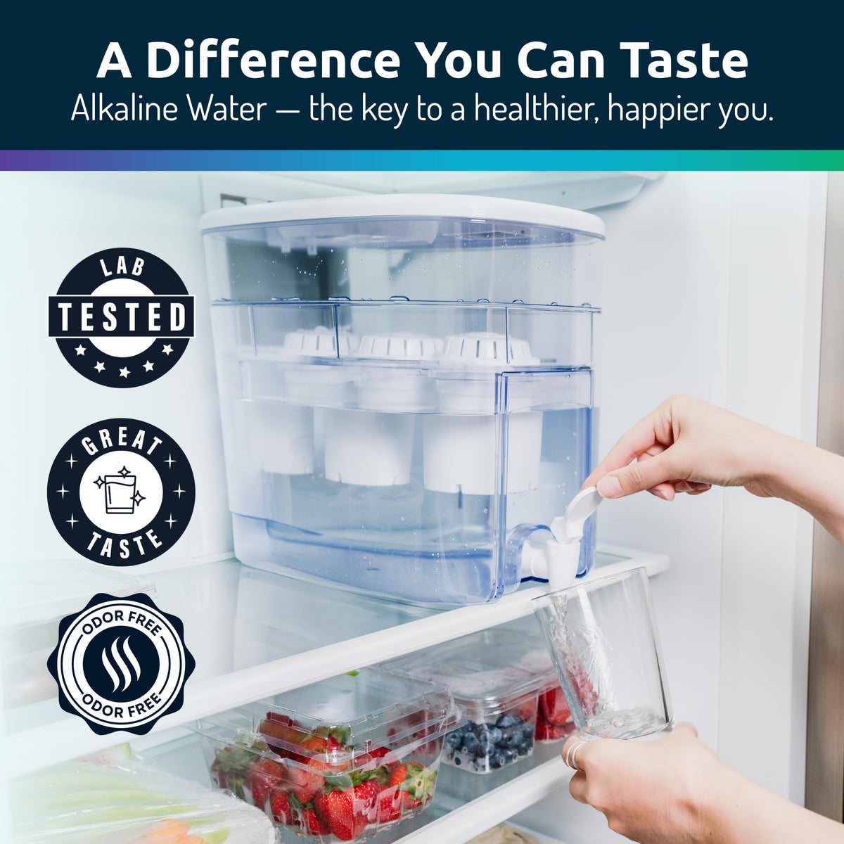 Invigorated Water compatible with the pH Vitality pitcher for more choices.