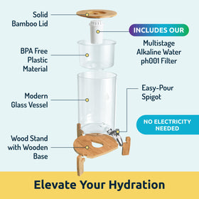 Invigorated Water pH Recharge filter with up to 1000L capacity.