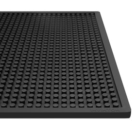 Invinton large bar mat 12x24 top view shows ample space to catch spills