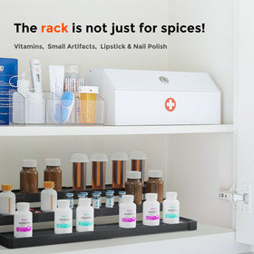 INVOCOO Expandable Spice Rack durable construction for daily kitchen use