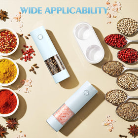 Ioion built-in LED light illuminates seasoning for accurate sprinkling in dim environments.