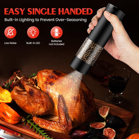 ioion grinder with built-in LED to guide seasoning