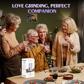 ioion salt and pepper grinder set built with a durable housing and ergonomic design