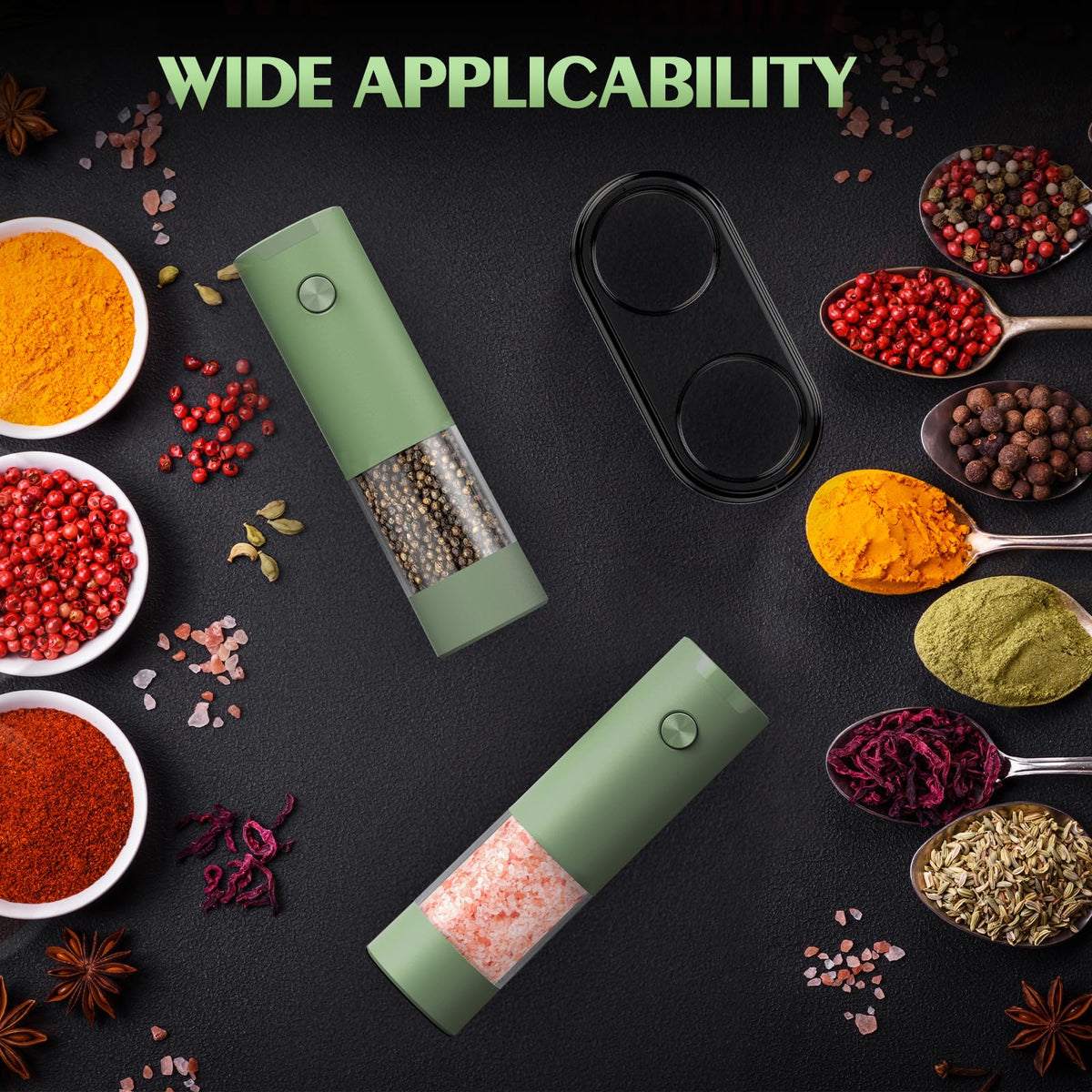 ioion large-capacity grinders show spice levels for fewer refills