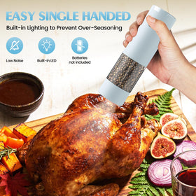 Ioion stainless steel body with ceramic blades offering durable grinding performance.
