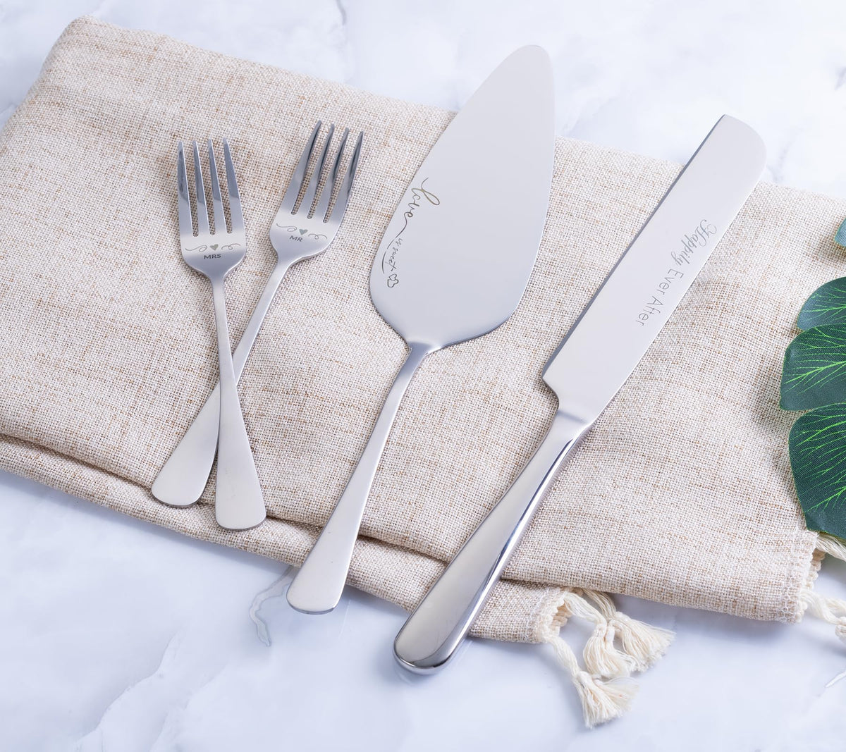 iooiluxry silver cake cutting set display-ready serves with elegance