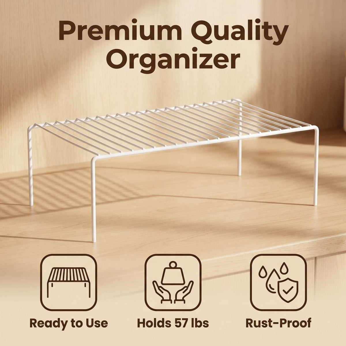 iPEGTOP 57-lbs-capacity per rack supports heavier dishes securely