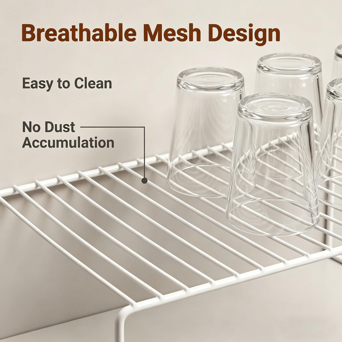iPEGTOP countertop utensil shelf keeps tools accessible and visible.