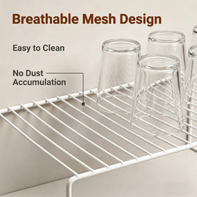 iPEGTOP dishware-storage-cabinet stacks plates and bowls efficiently