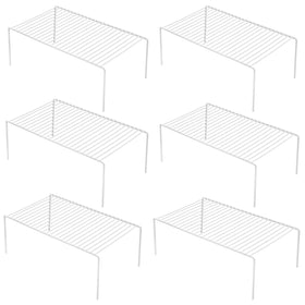 iPEGTOP set of 6 large kitchen shelves in cabinets maximize storage