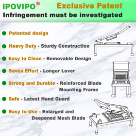 IPOVIPO easy-clean parts simplify cleanup after meal prep.