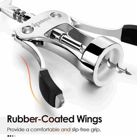 IPOW wings provide ergonomic grip for comfortable cork removal.
