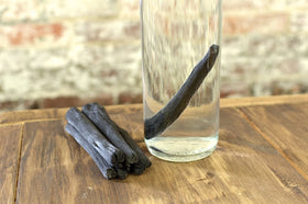 Drying IPPINKA Binchotan sticks after boiling reactivation