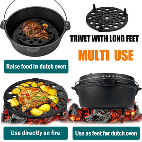 IPROUDER cast-iron-grate-short-feet-burner-diffuser distributes heat evenly for burner use