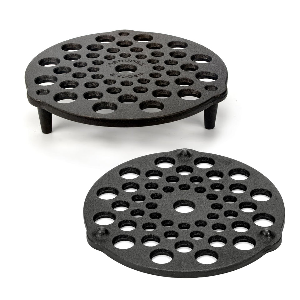IPROUDER cast-iron-trivet-8-inch elevates food for even cooking in Dutch ovens