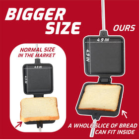 IPROUDER 21.7 inch ergonomic handles stay cool while flipping over flames.