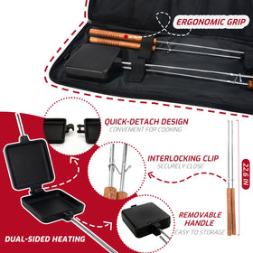 IPROUDER large cooking space lets you stuff more fillings for hearty camp meals.