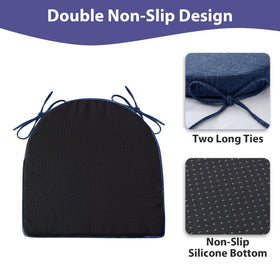 IPYNBAP navy cushions highlighting premium stitching and durable fabric.