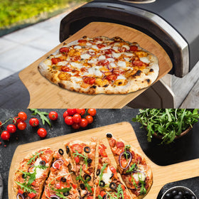 IQHLXN wood-grain design pizza peel adds durable, natural kitchen style