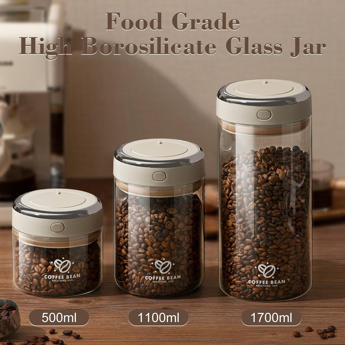 IRCtek clear 1.2 qt canister shows stock level at a glance.