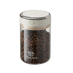IRCtek coffee bean storage canister with wide mouth for easy filling and quick access.