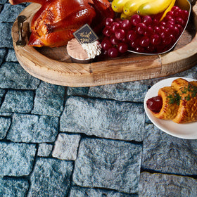 Irenare plastic tablecloth is stain-resistant and easy to wipe clean