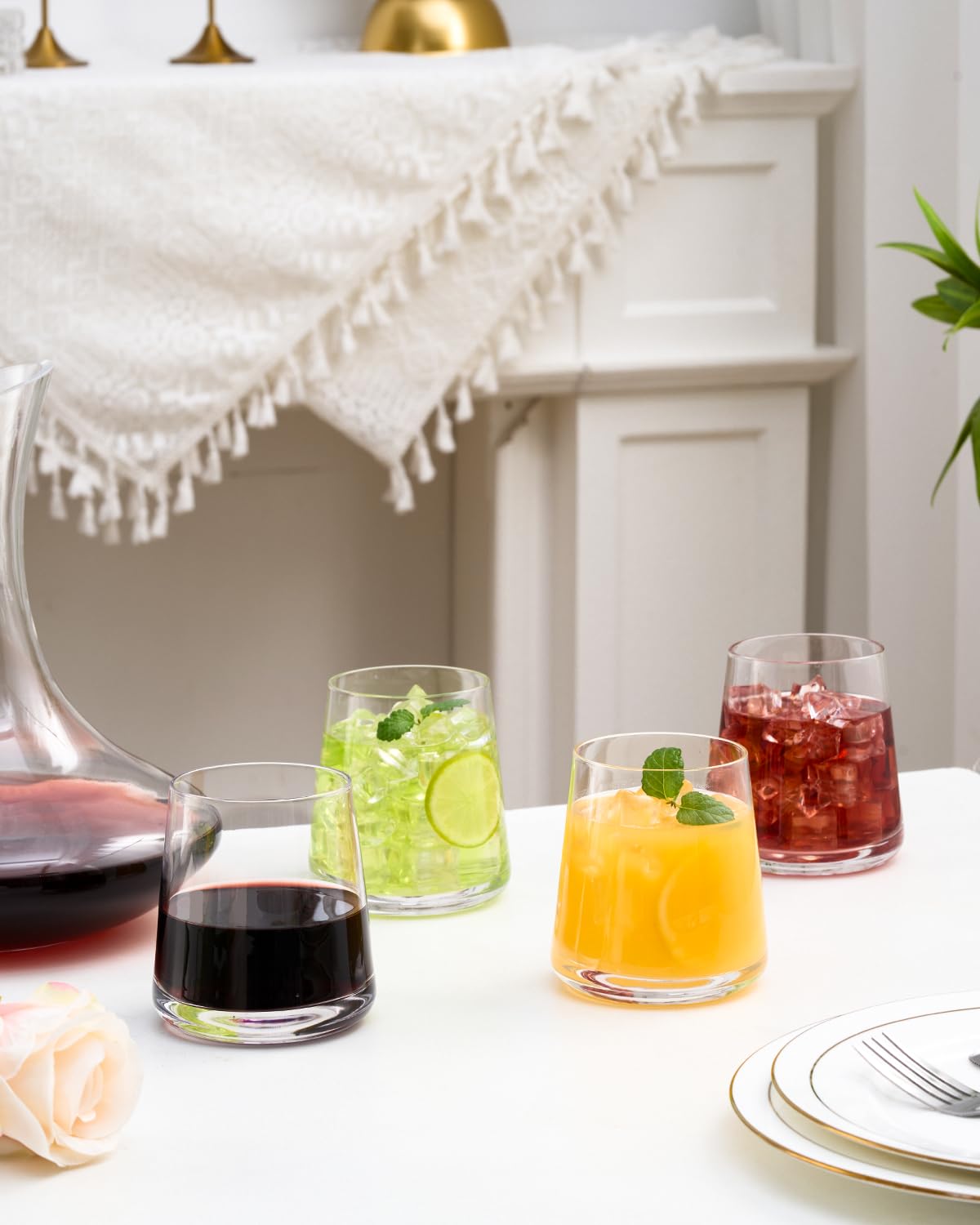 iridisenti 13.5 oz wine glass offers generous capacity for wine