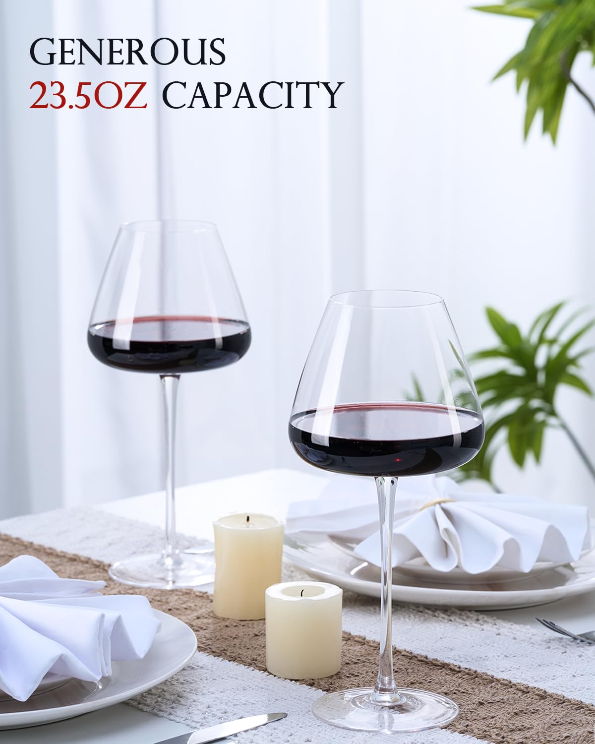 iridisenti 700ml red and white wine glass ideal for generous pours