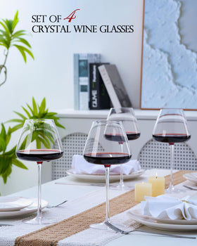 iridisenti bottom-design glass enhances aroma when swirling red wines