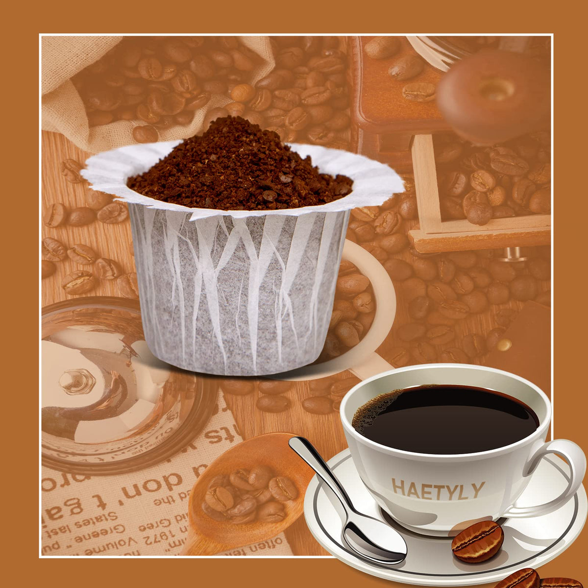 Irmidi biodegradable wood-pulp filter emphasizes eco-friendly, chemical-free coffee experience