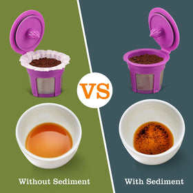 Irmidi easy-cleanup K cup filter makes post-brew disposal quick and tidy