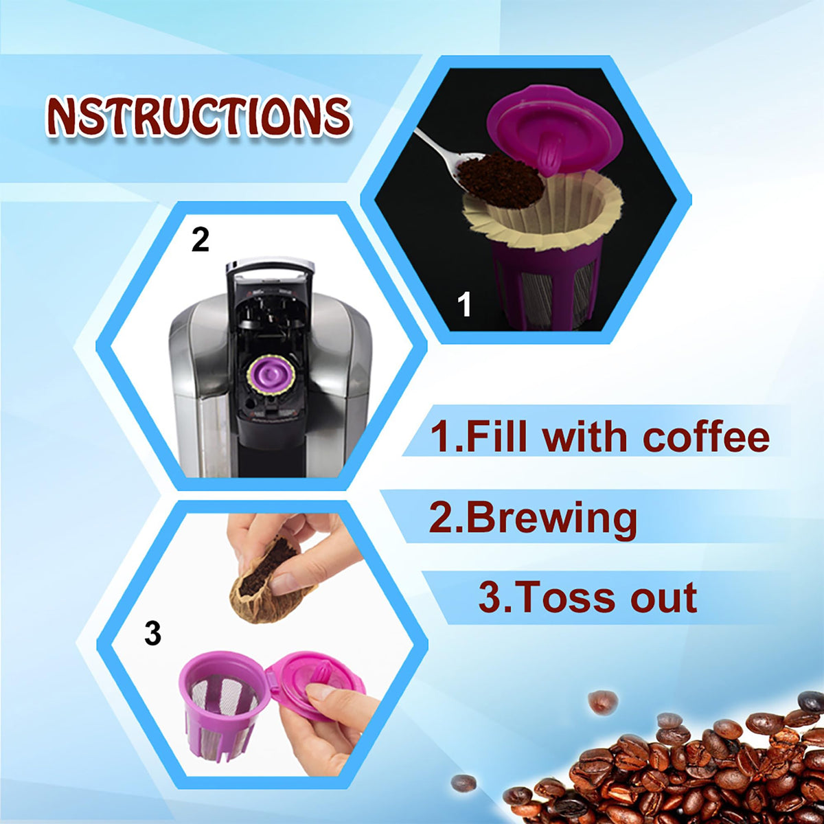 Irmidi environmentally-friendly filters support greener single-serve brewing habits.