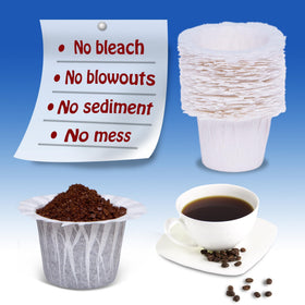 Irmidi filters made from French wood pulp with no chemical residues for clean-taste brewing.
