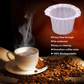 Irmidi 600-count pack helps you use your own coffee and reduce waste over time.