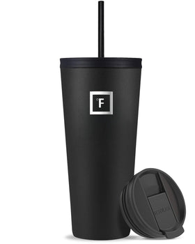 IRON °FLASK Classic Tumbler Midnight Black – overall view for everyday hydration.