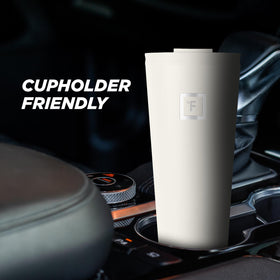 IRON °FLASK Classic Tumbler cashmere cream powder-coated finish for durability